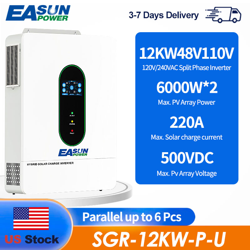 Drone Solar Charger - EASUN US 12KW 12000W Split-Phase Solar