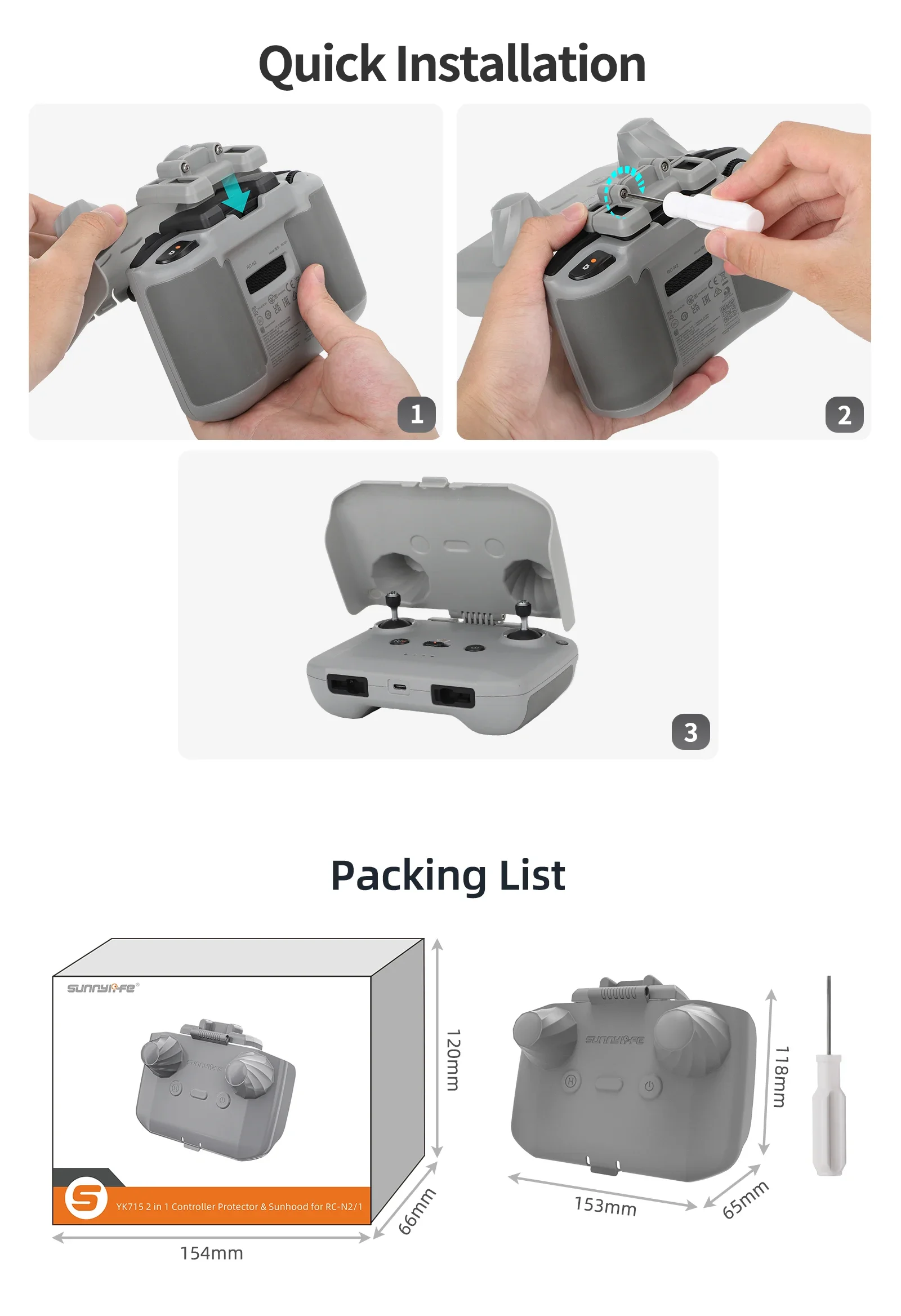 2 in 1 Controller Protector Zo - Drone Controller Hood recensie en prijs